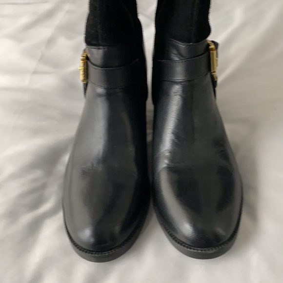 Ralph Lauren Leather and suede heeled boots - Picture 4 of 8